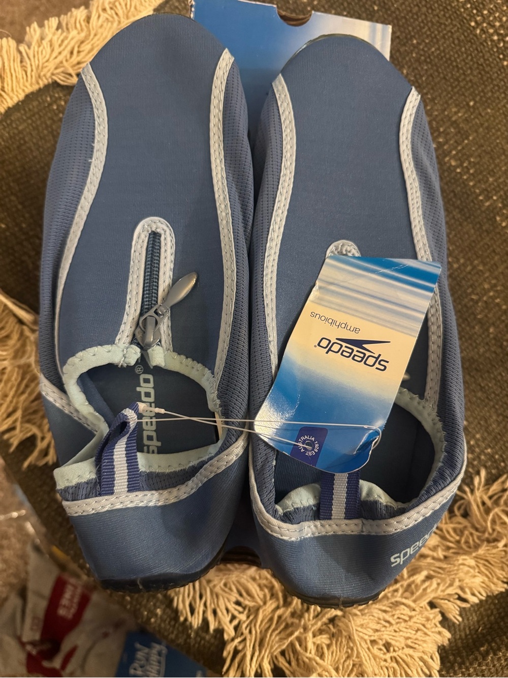 Speedo Navy and Light Gray Slip-On Water Shoes